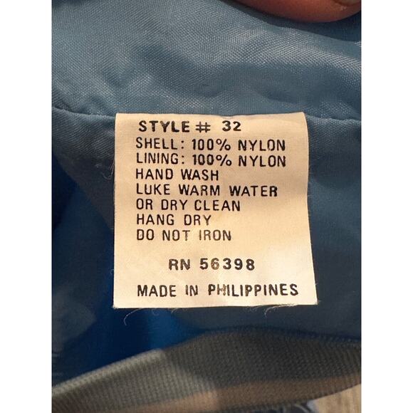 Vtg Varsity Jacket High School Monterey Plainsman Texas Satin Size Medium Blue - Picture 8 of 9